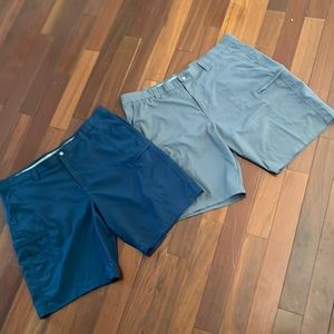 2 George navy blue above the knee shorts UPF 30